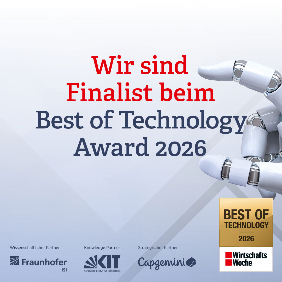 Finalist - Best of Technology Award 2026 der WirtschaftsWoche